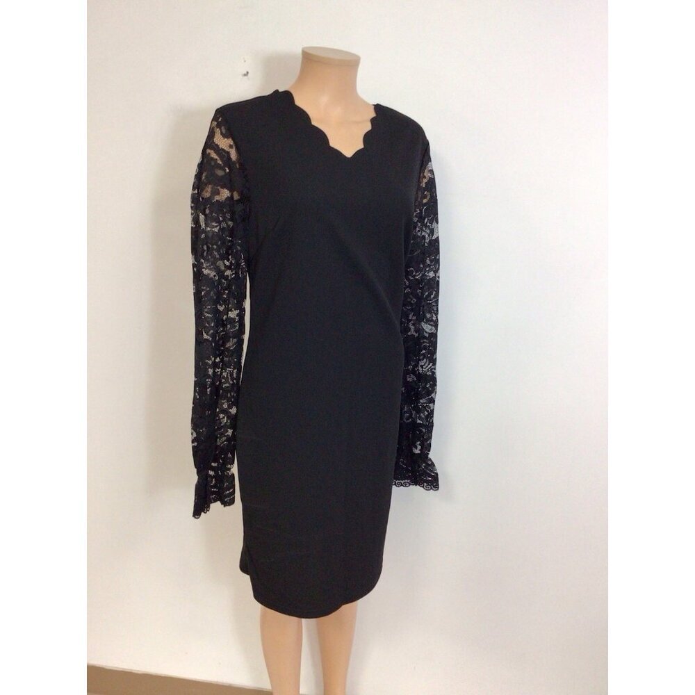 Emery Rose Black Lace Dress Womens XL NEW - Picture 9 of 11